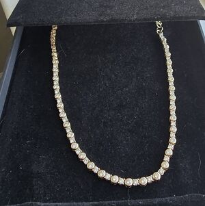 Gold Necklace with Diamonds